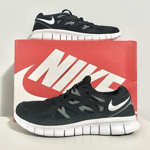 Nike Free Run 2 “Black White” Men’s Size 11 Lightweight Running Sneakers - Picture 1 of 9